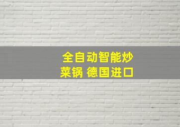 全自动智能炒菜锅 德国进口